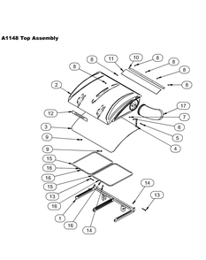 Part Location Diagram of PC-C0067 MTD Dust Guard Brace